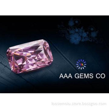 Pink Forever Brilliant Synthetic Moissanite Radiant Shape 5